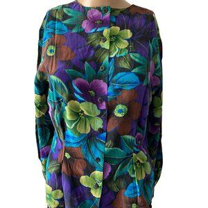 Hibiscus Hawaiian Classy Size XS/S Button-Down
